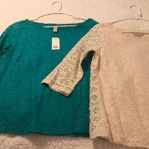 Set of 2 Lace Shirts